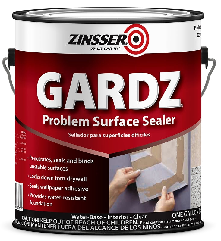 Zinsser 02301 Problem Surface Sealer, Acoustic/Texture, Clear, 1 gal, Can