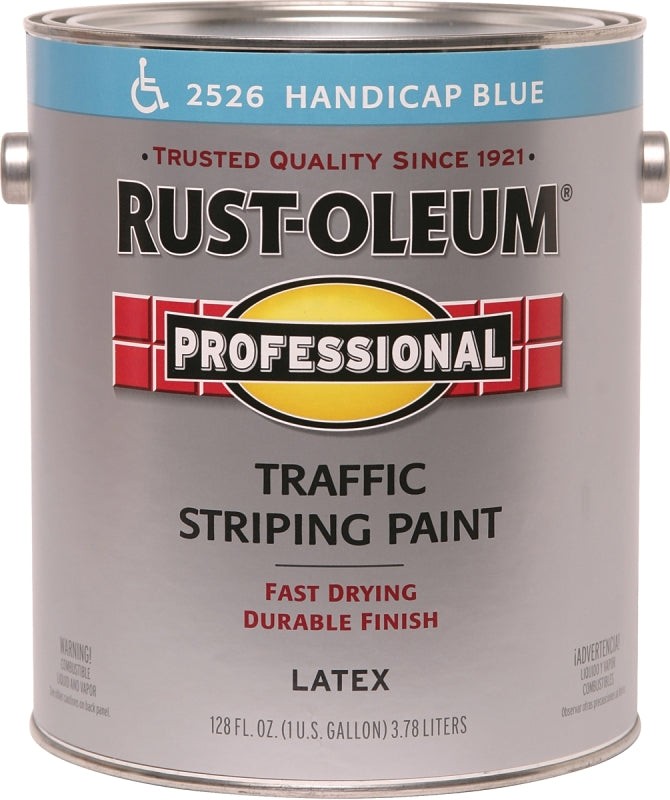 Rust-Oleum 2526402 Inverted Marking Spray Paint, Flat, Handicap Blue, 1 gal Pail