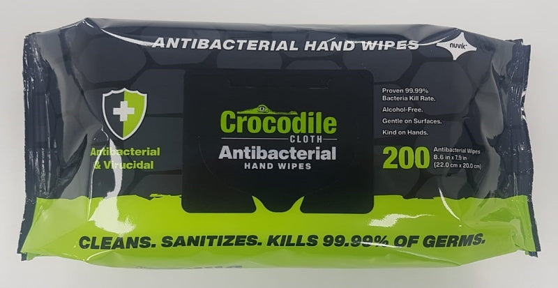 Crocodile Cloth 6102 Hand Wipes, 8.7 in L, 7.9 in W
