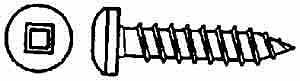 90831 6X5/8IN PKG/12 SCREW MET