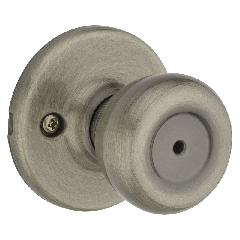 Kwikset 300T5RCLRCSBX Privacy Door Knob, Antique Brass