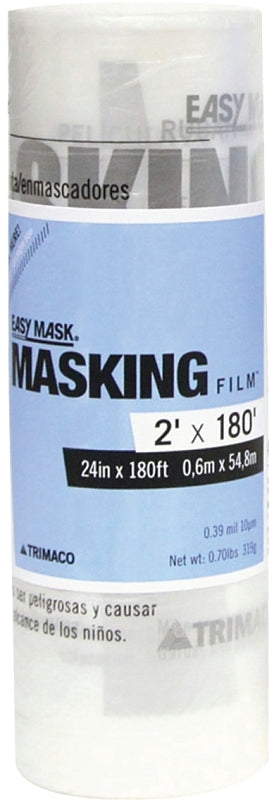 Trimaco EasyMask 62480 Masking Film, 180 ft L, 24 in W