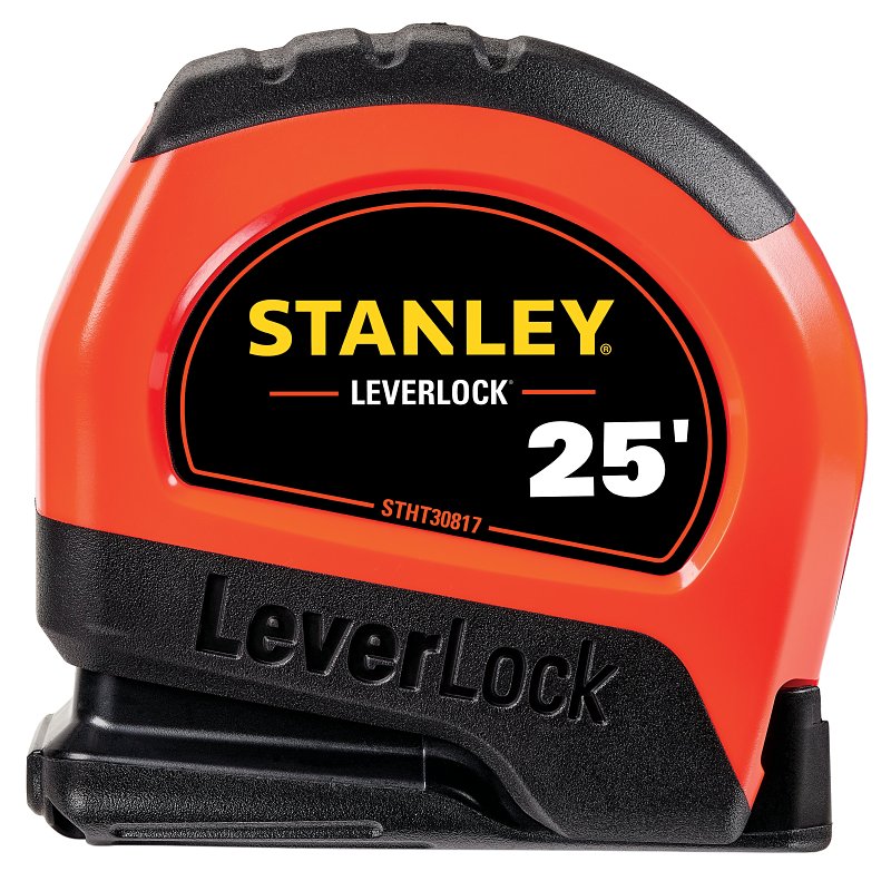 STANLEY STHT30817S Tape Measure, 25 ft L Blade, 1 in W Blade, ABS Case, Orange Case