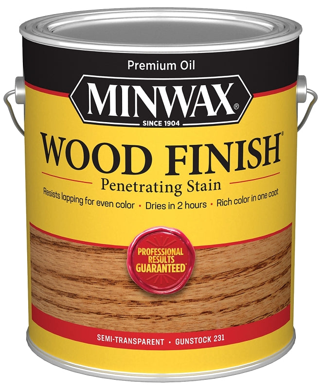 Minwax 710450000 Wood Stain, Gunstock, Liquid, 1 gal, Can