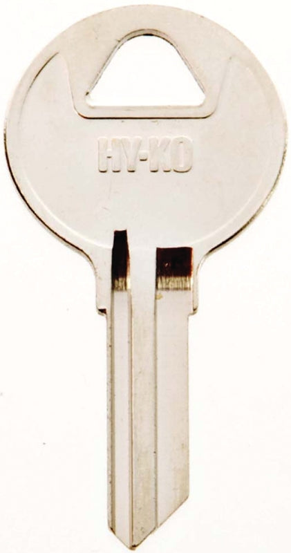 Hy-Ko 11010RO1 Key Blank, Brass, Nickel, For: National Cabinet Locks