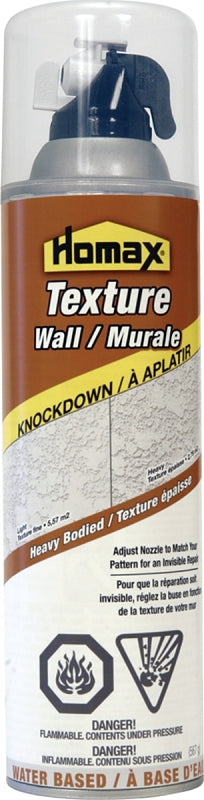 Homax Knockdown Series 4165 Wall Texture, Liquid, White, 20 oz Aersol Can