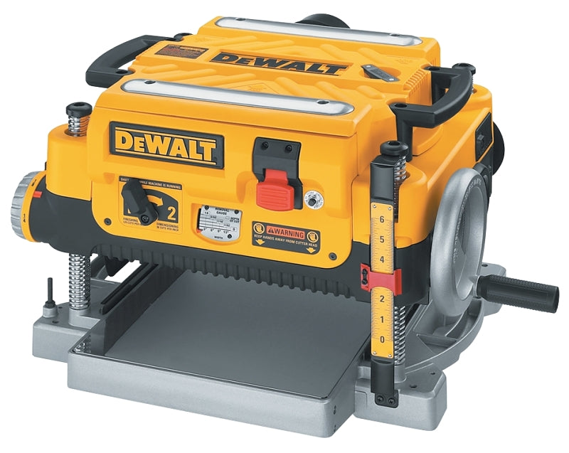 DeWALT DW735 Thickness Planer with Three Cutter, 15 A, 2 hp, 13 in W Planning, 1/8 in D Planning