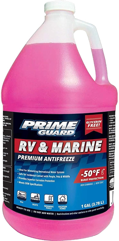 Prime Guard 95006 RV Anti-Freeze, 1 gal, Bottle, Clear/Red