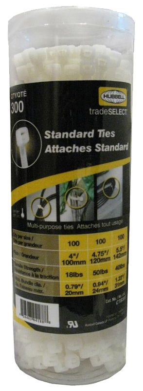 CTB300 TIE CABLE CANSTR 300PC
