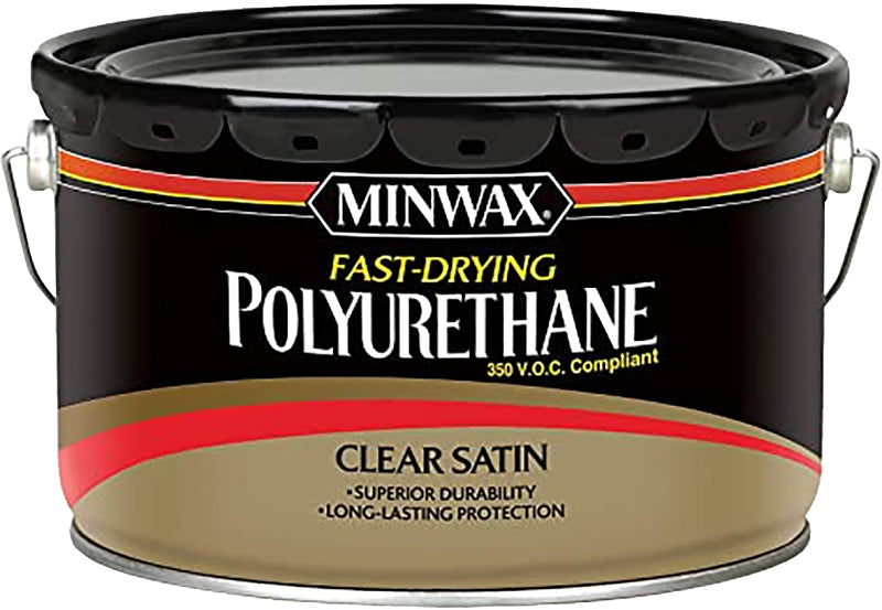 Minwax 319120000 Polyurethane, Liquid, Clear, 2.5 gal, Can