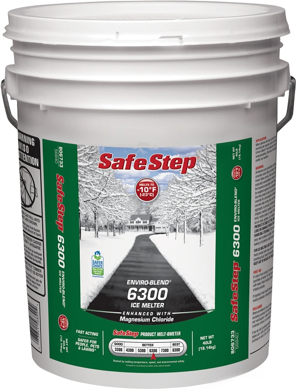 Safe Step 56840 Ice Melter, Crystalline Solid, White, 40 lb Pail