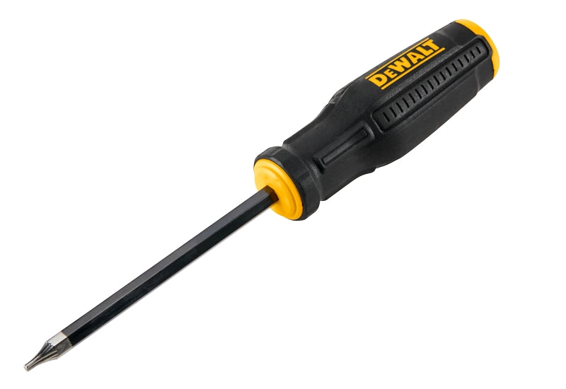DeWALT DWHT65012 Screwdriver, T10 Drive, Torx Drive, 7.9 in OAL, 4 in L Shank, Bi-Material Handle