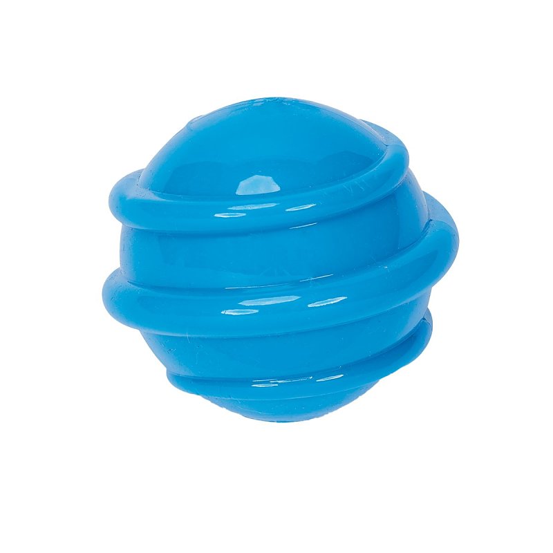 Chomper WB15557 L Dog Toy, 4 in, Squeaky Spiral Ball Toy, TPR, Assorted