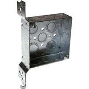 Raco D4SB-50-FB Switch Box, 1-Gang, 13-Knockout, 1/2 in Knockout, Steel, Gray, Galvanized, Flush