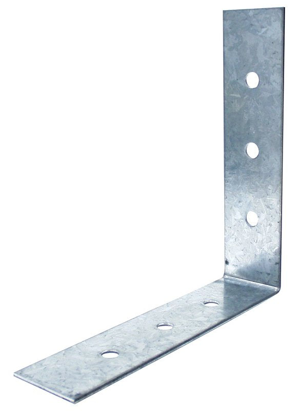 Simpson Strong-Tie A88 Angle, 8 in W, 8 in D, 2 in H, Steel, Galvanized/Zinc