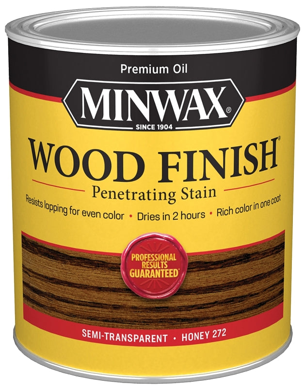 Minwax 700494444 Wood Stain, Honey, Liquid, 1 qt, Can