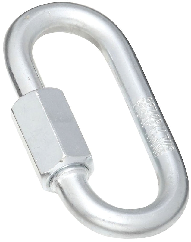 National Hardware 3150BC Series N223-008 Quick Link, 1/8 in Trade, 220 lb Working Load, Steel, Zinc