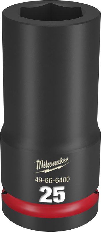 Milwaukee SHOCKWAVE Impact Duty Series 49-66-6405 Deep Impact Socket, 30 mm Socket, 3/4 in Drive, Square Drive, 6-Point