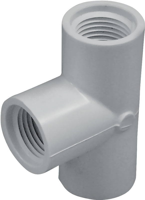 IPEX 435845 Pipe Tee, 3/4 in, FPT, PVC, White, SCH 40 Schedule, 150 psi Pressure