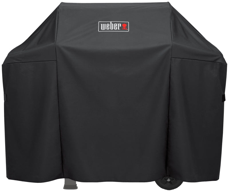 Weber 7139 Premium Grill Cover, 51 in W, 17.7 in D, 42 in H, Polyester, Black