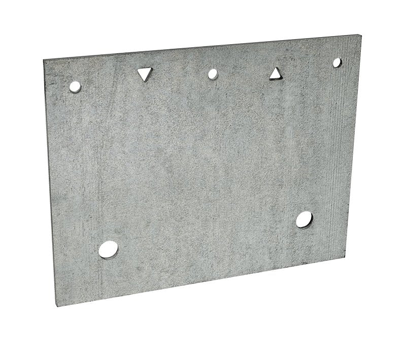 Simpson Strong-Tie FRFP Retrofit Foundation Plate, 7 ga Gauge, Steel, Galvanized/Zinc