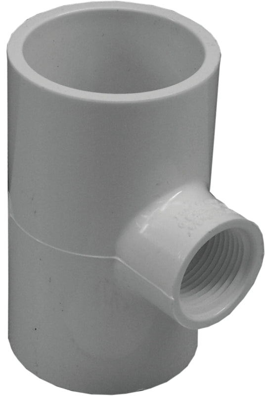 IPEX 035874 Reducing Tee, 1-1/2 x 1-1/2 x 3/4 in, Socket x Socket x FNPT, PVC, SCH 40 Schedule