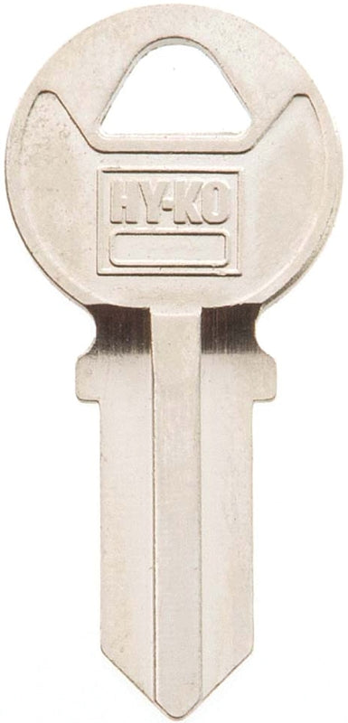 Hy-Ko 11010AM1 Key Blank, Brass, Nickel, For: American Cabinet, House Locks and Padlocks