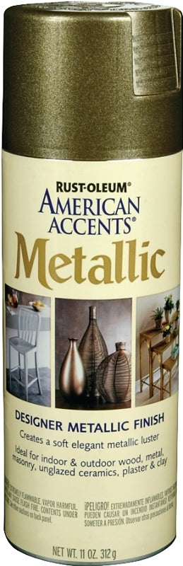 Rust-Oleum 202646 Metallic Spray Paint, Metallic, Aged Bronze, 12 oz, Can