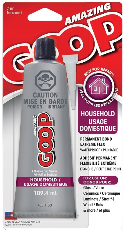 Amazing Goop 130035 Household Adhesive, Liquid, Clear, 109.4 mL, Tube