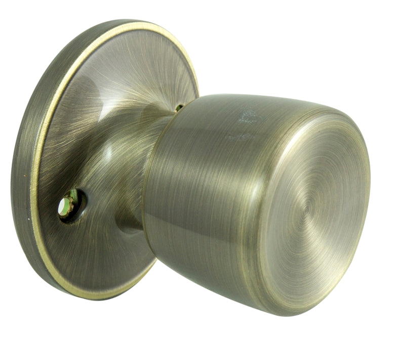 ProSource Dummy Knob, Tulip Design, 1-3/8 to 1-3/4 in Thick Door, Brass, 65.7 mm Rose/Base