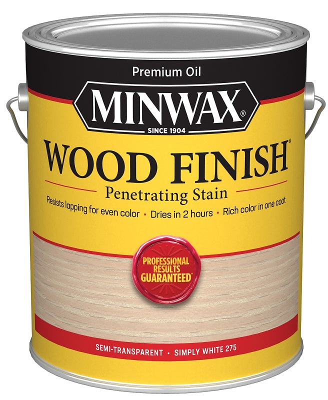 Minwax 711520000 Wood Stain, Simply White, Liquid, 1 gal
