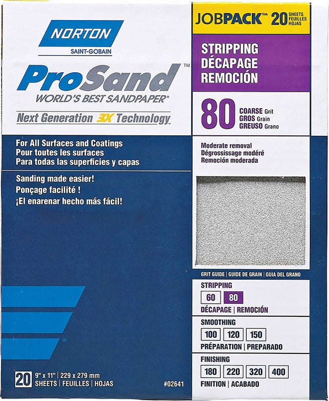 02641 SANDPAPER PRO 9X11 80