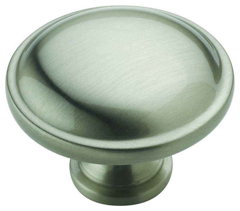 Amerock Allison Value Series BP53015G10 Cabinet Knob, 15/16 in Projection, Zinc, Satin Nickel