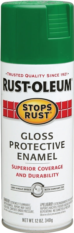 Rust-Oleum 248569 Rust Preventative Spray Paint, Gloss, Emerald Green, 12 oz, Can