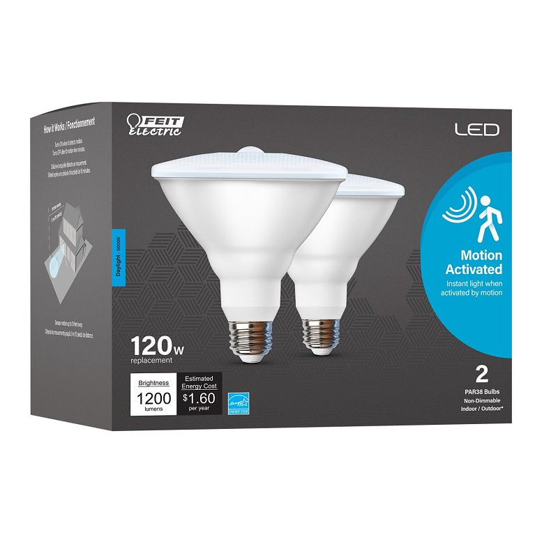 Feit Electric PAR381200/950CA/MM/2 LED Light Bulb, PAR38 Lamp, 120 W Equivalent, E26 Lamp Base, Non-Dimmable, Frost