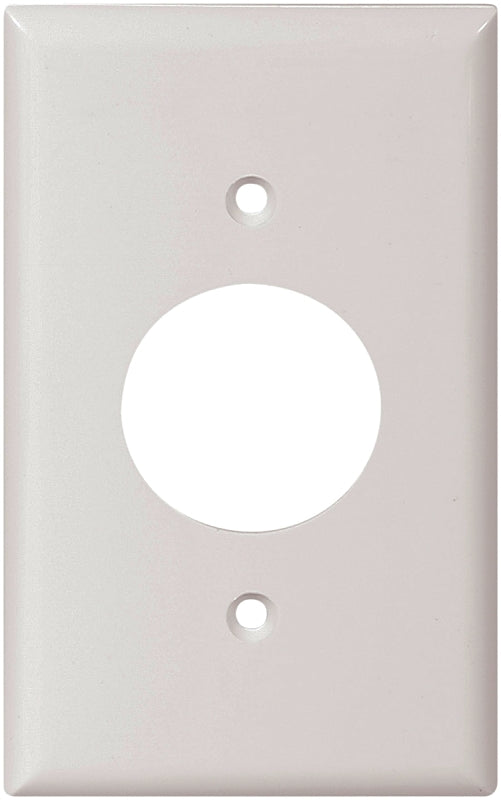 Eaton Wiring Devices 5131W-BOX Single Receptacle Wallplate, 4-1/2 in L, 2-3/4 in W, 1 -Gang, Nylon, White