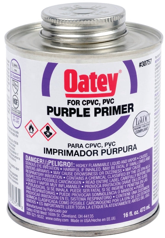 Oatey 30757 Primer, Liquid, Purple, 16 oz Case