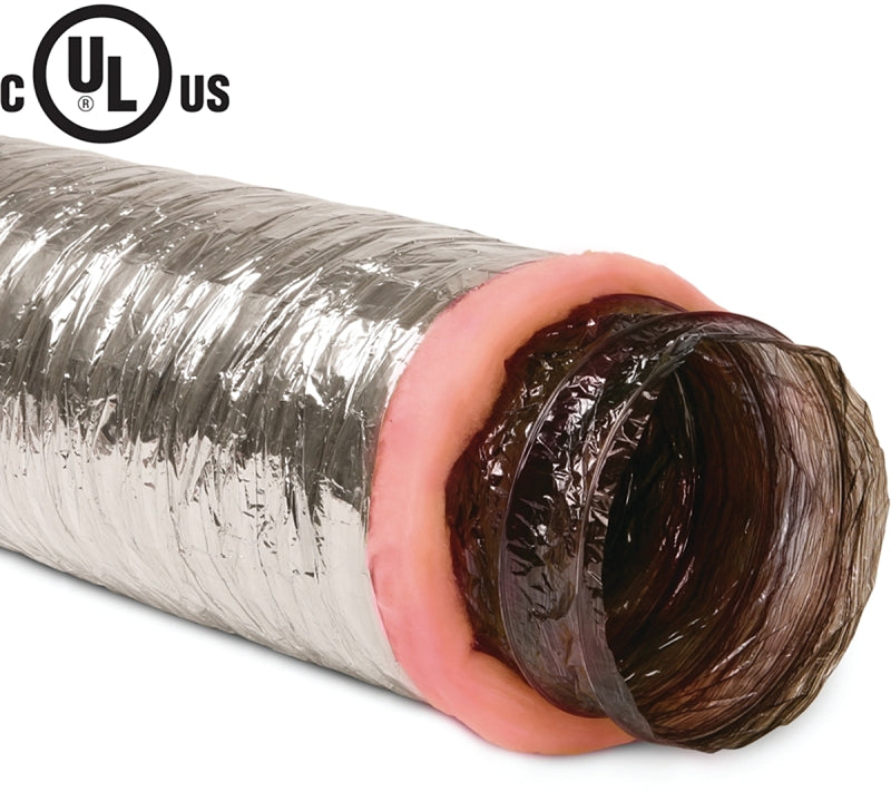 Imperial MEA-0325 Air Duct, 25 ft L, Polyester, Silver