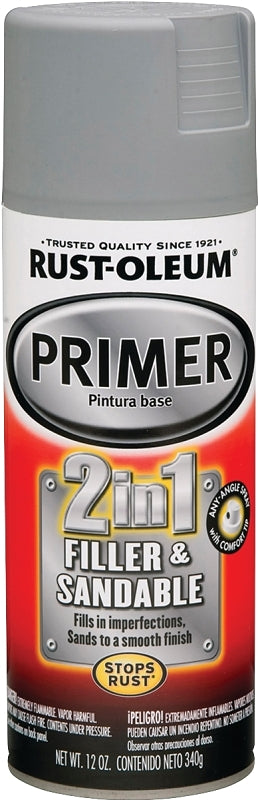 Rust-Oleum 260510 Spray Primer, Gray, 12 oz, Can