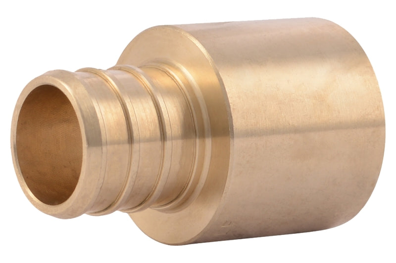 SharkBite UC606LFA Hose to Pipe Adapter, 3/4 in, PEX Barb x Female Sweat, DZR Brass, 200 psi Pressure