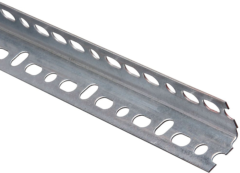 Stanley Hardware 4021BC Series N341-131 Slotted Angle Stock, 1-1/4 in L Leg, 48 in L, 0.047 in Thick, Steel, Galvanized