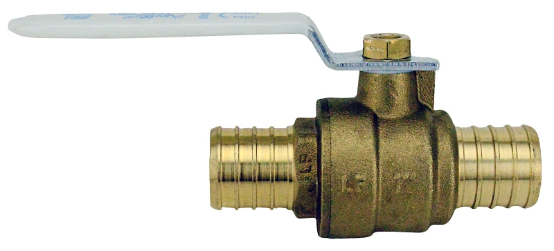 Apollo APXV11 Ball Valve, 1 in Connection, Barb, 200 psi Pressure, Brass Body