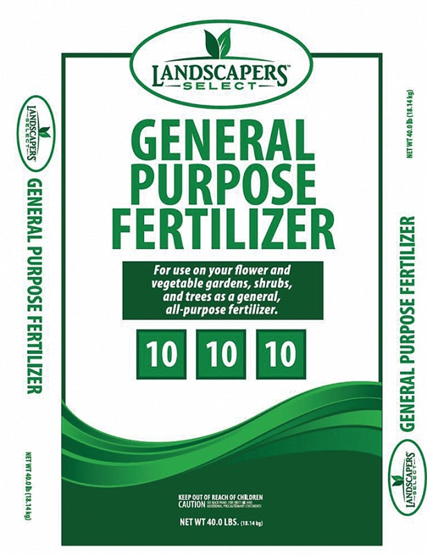 Landscapers Select 902743 Lawn and Garden Fertilizer, 40 lb Bag, 10-10-10 N-P-K Ratio