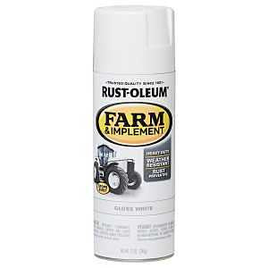 Rust-Oleum 280132 Farm Equipment Spray , Gloss, White, 12 oz, Can