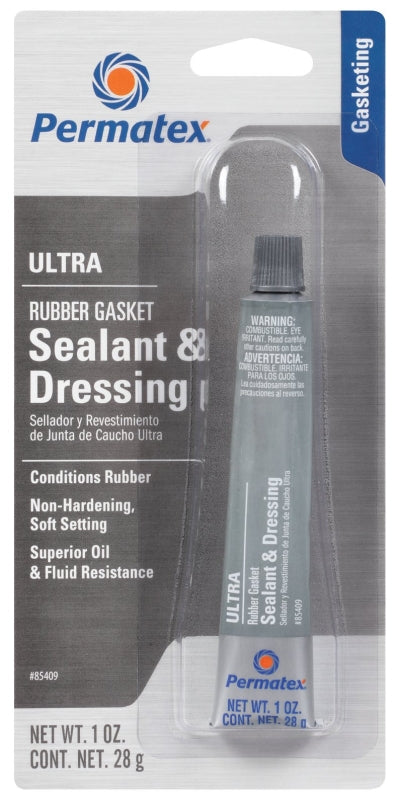 Permatex 85409 Gasket Dressing Sealant, 1 oz Tube, Liquid, Alcohol