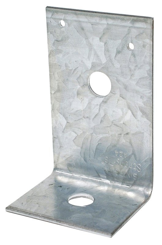 Simpson Strong-Tie A24 Angle, 2 in H, 2-1/2 in D, 3-7/8 in W, Steel, Silver, Galvanized
