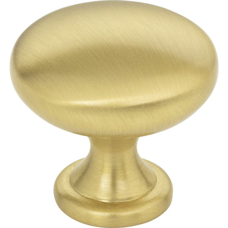 KasaWare K778BG-10 Mushroom Cabinet Knob, 1-1/8 in Projection, Zinc, Brushed Gold