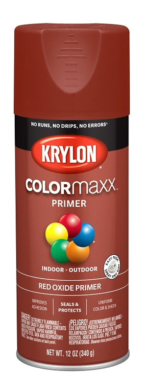 Krylon COLORmaxx K05583007 Primer, Red, 12 oz