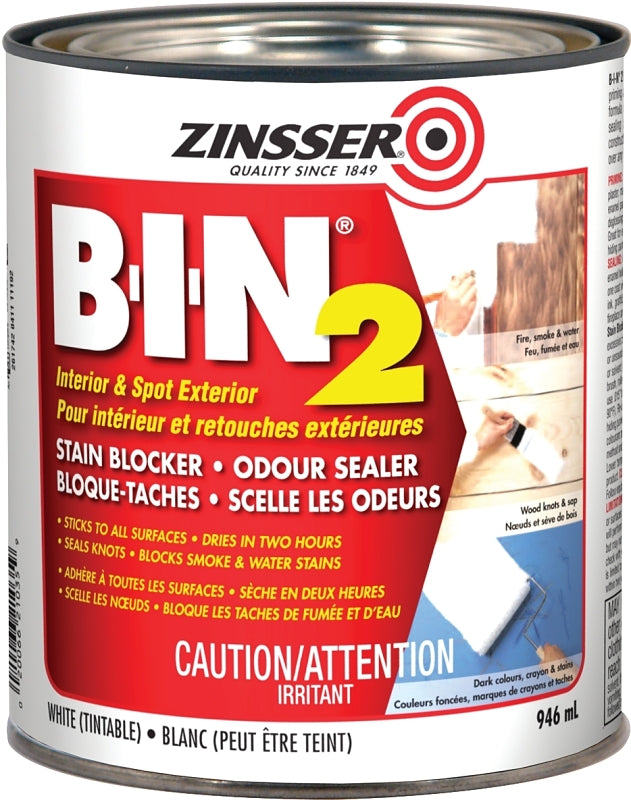 Zinsser 261663 Stain Blocker, White, 946 mL, Can