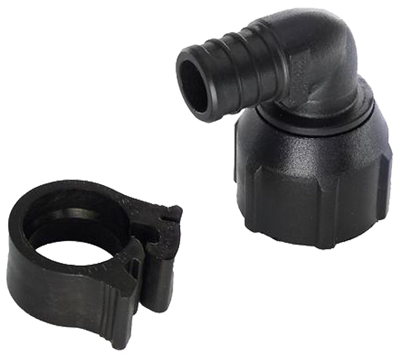 30807 PEX ELBOW SWVL BLK 3/4IN